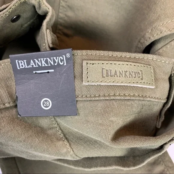 𝅺blank NYC Olive Green Jeans Size 28 - Picture 8 of 9